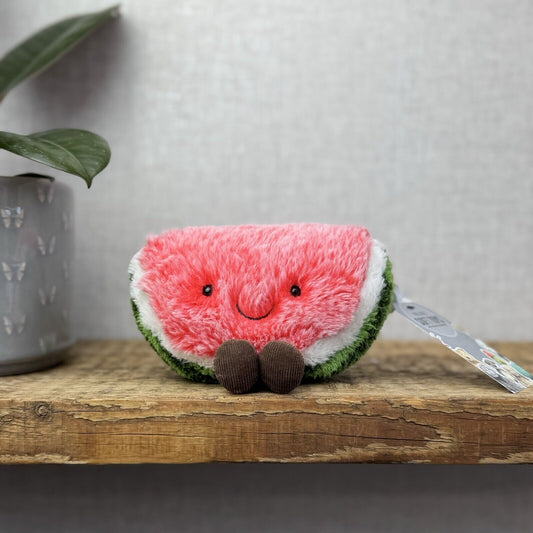 Jellycat Small Amuseable Watermelon Slice - Small Fluffy Melon Soft Toy (2)