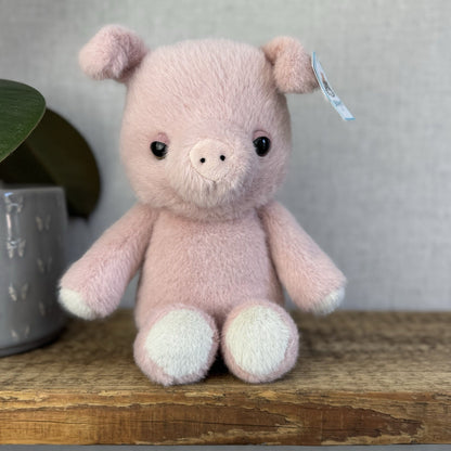 Jellycat Beepi Pig - Medium Fluffy Pig Beanie Soft Toy Cute Farm Plush 12"