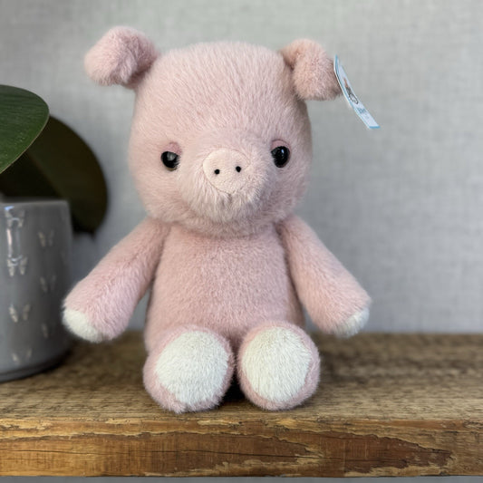 Jellycat Beepi Pig - Medium Fluffy Pig Beanie Soft Toy Cute Farm Plush 12"