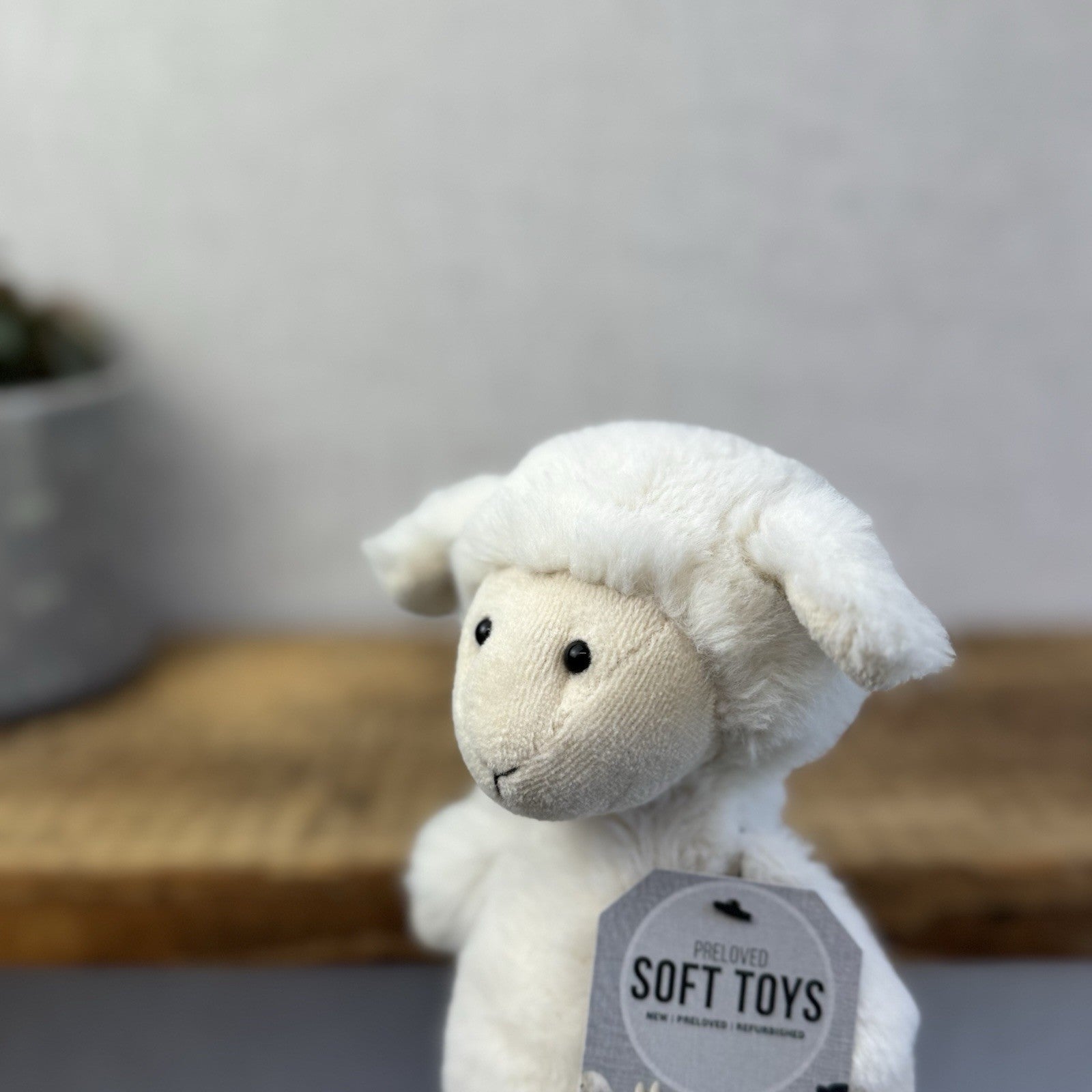 Jellycat Nibbles Lamb - White Sheep Beanie Farm Animal Fluffy Retired Rare 10"