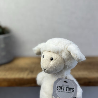 Jellycat Nibbles Lamb - White Sheep Beanie Farm Animal Fluffy Retired Rare 10"