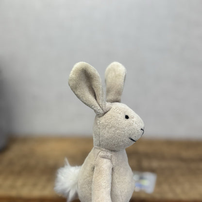 Jellycat Tiny Baby Slackajack Bunny - Tiny Beige Vintage Mini Plush 7”