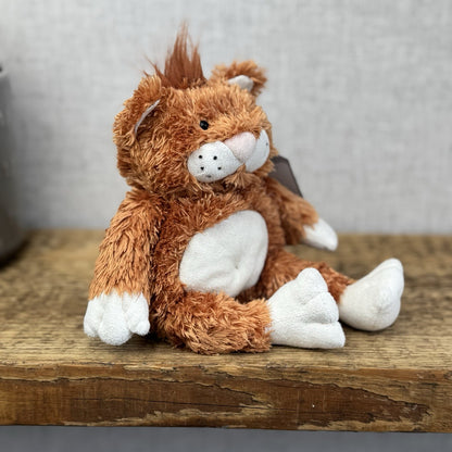 Jellycat Fred The Alley Cat - Vintage Ginger Scruffy Cat Soft Toy Collectible 8"