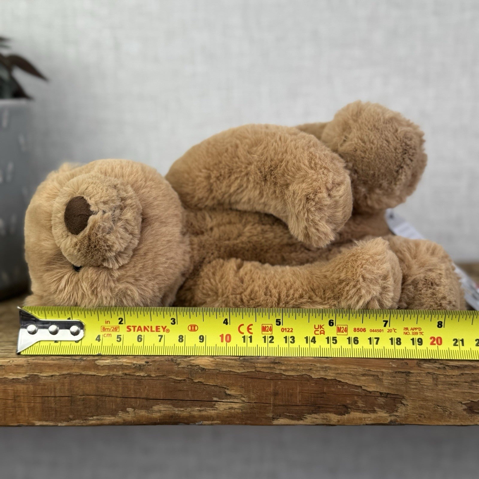 Jellycat Small Cecil Bear - Small Sitting Brown Retired Jellycat Bear - Small 8"