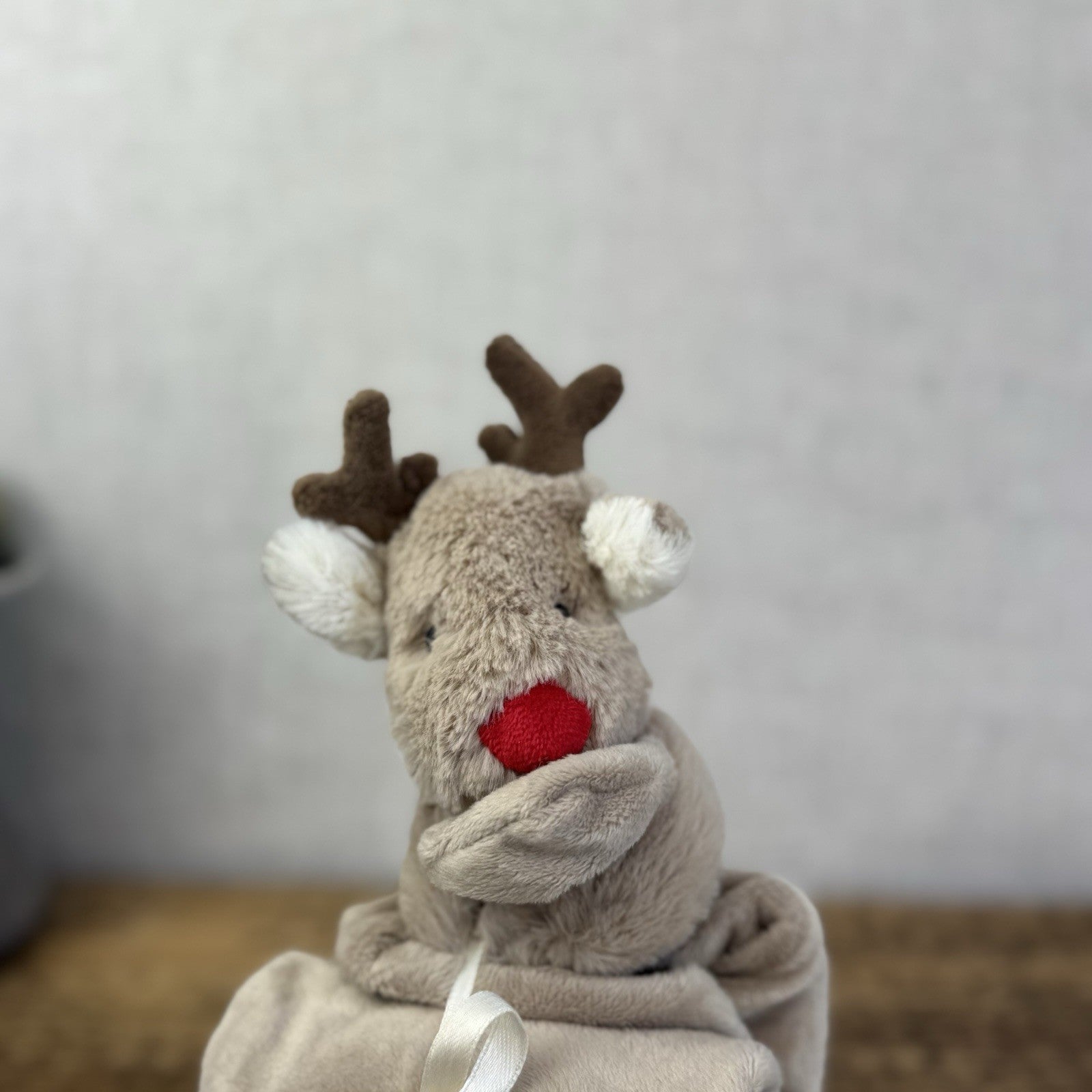 John Lewis X Jellycat Baby Gift Box Set Reindeer Christmas Soother & Rattle Ring