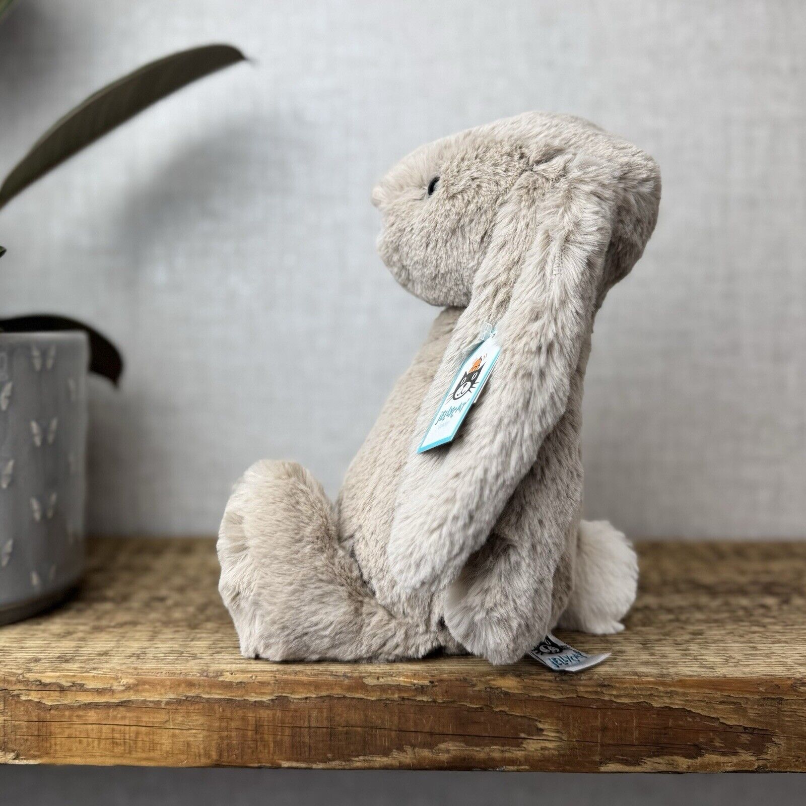 Jellycat Medium Bashful Beige Bunny - Light Brown Bunny Soft Toy Beanie 12” (2)
