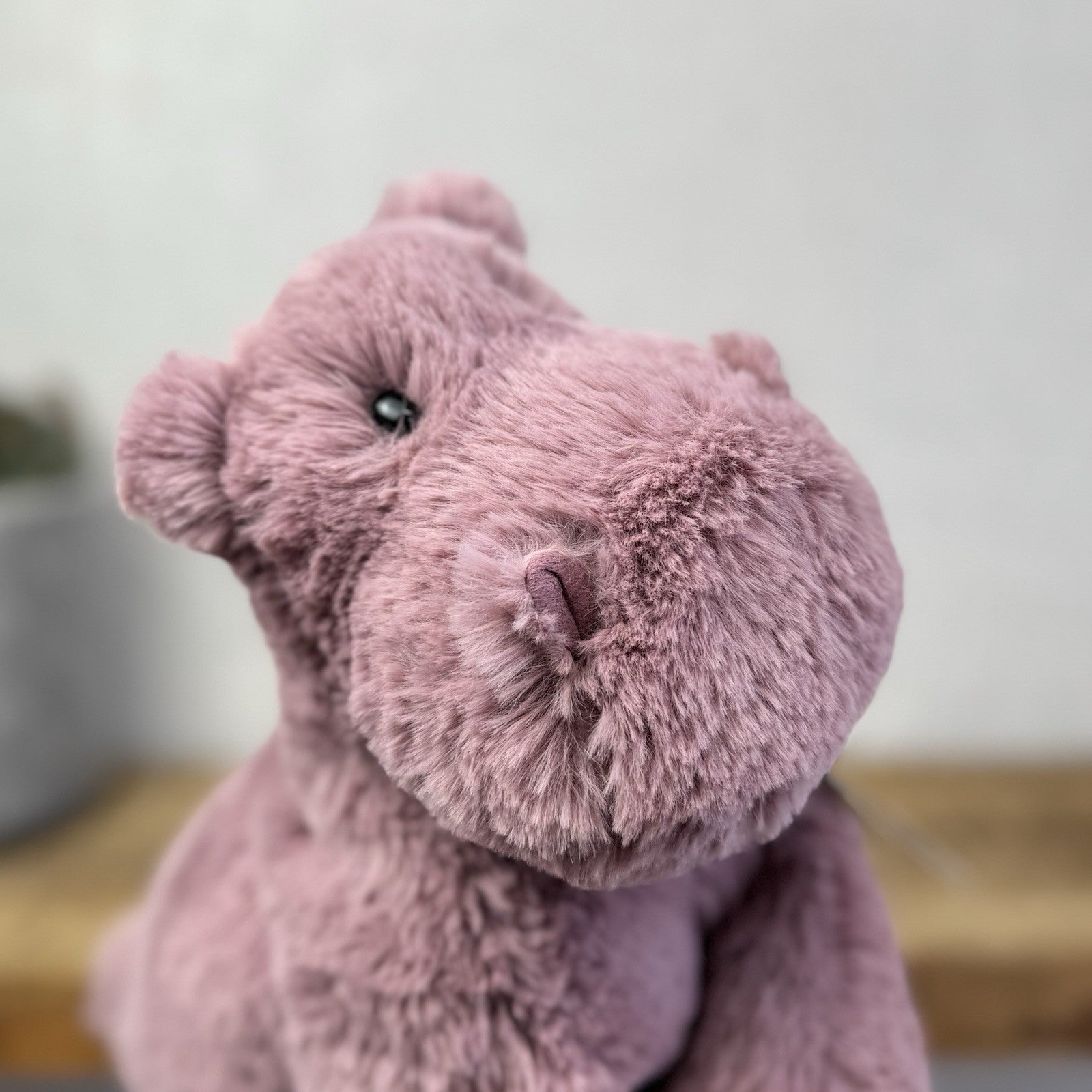 Jellycat Medium Huggady Hippo - Floppy Hippo  Purple Plush Soft Toy 10" (#2)