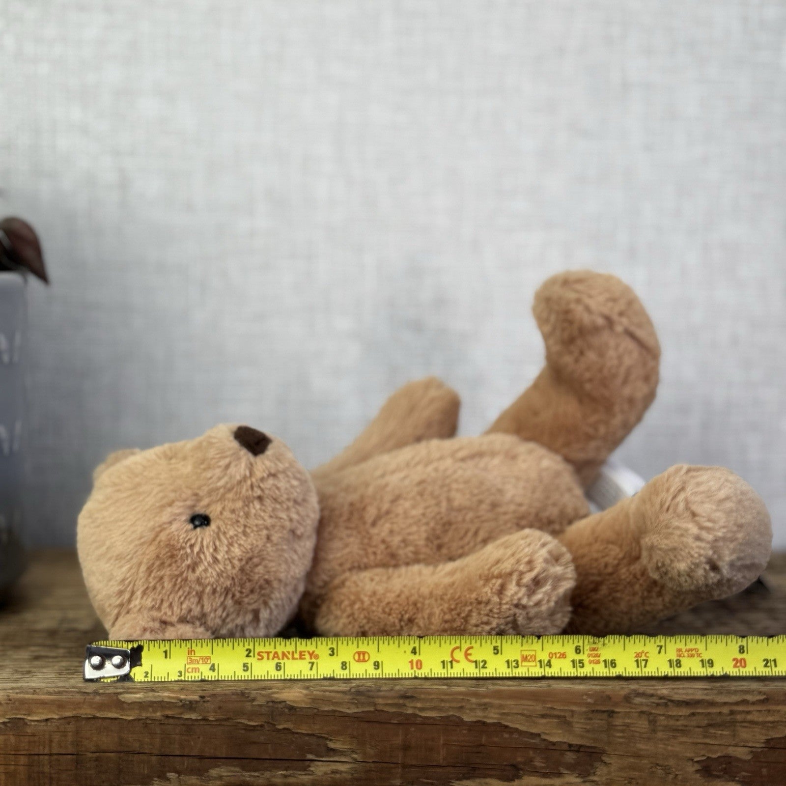 Jellycat Small Butterscotch Bear - Retired Brown Beige Bear Soft Toy Beanie 8”