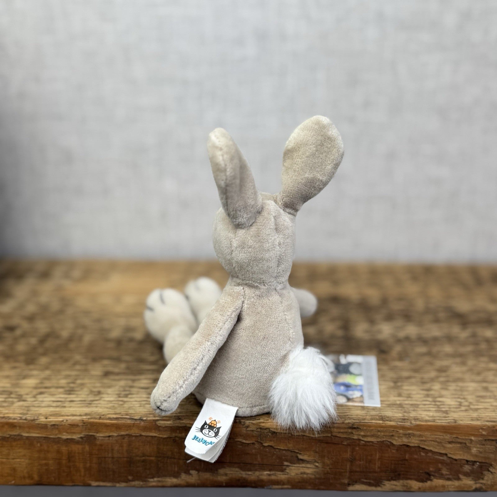 Jellycat Tiny Baby Slackajack Bunny - Tiny Beige Vintage Mini Plush 7”