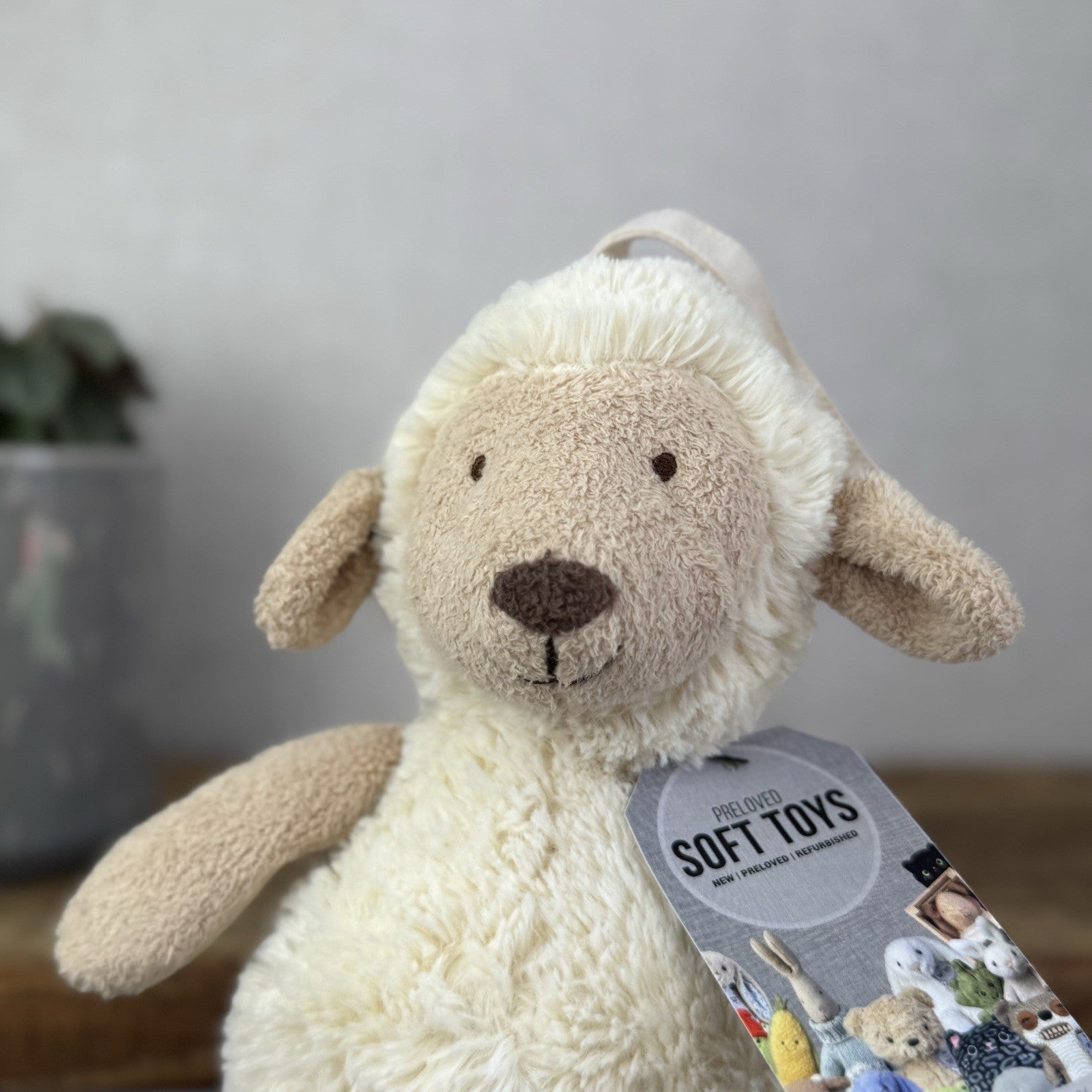 Jellycat Lollie Lamb Musical Pull - Collectible Baby Plush Lullaby Toy Rare 10"