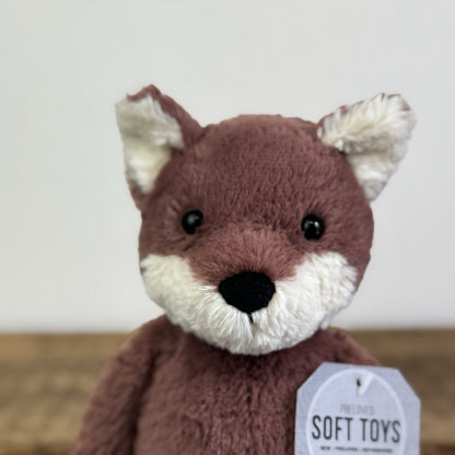 Jellycat Tumbletuft Fox - Retired Small Red Fox Soft Toy Beanie Soft Toy 7"