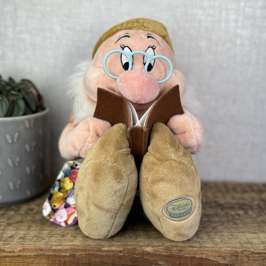 Disney Store Stamped Doc Dwarf - Snow White Official Beanbag Plush With Tags