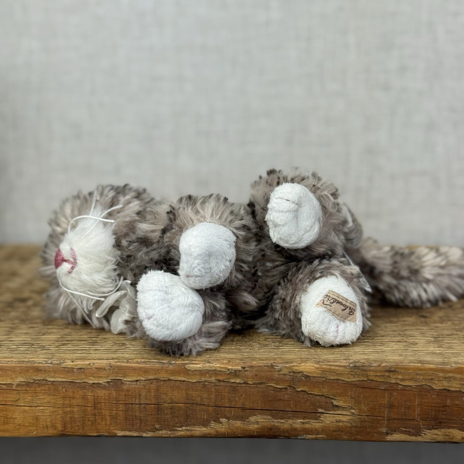 Bukowski Bears Little Kitty - Maciek Kitten Miniature Grey Tabby Cat Beanie 6"