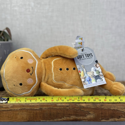 Bunnies By The Bay - Christmas Gingerbread Man Beanie Plush Toy New Without Tags