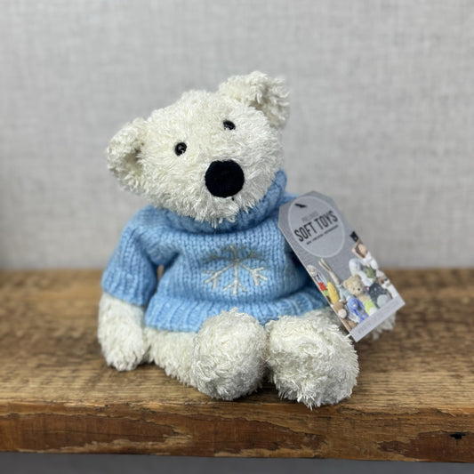Jellycat Small Winter Tumbler Bear - Bunglie Style Bear Beanie Plush 11" Small
