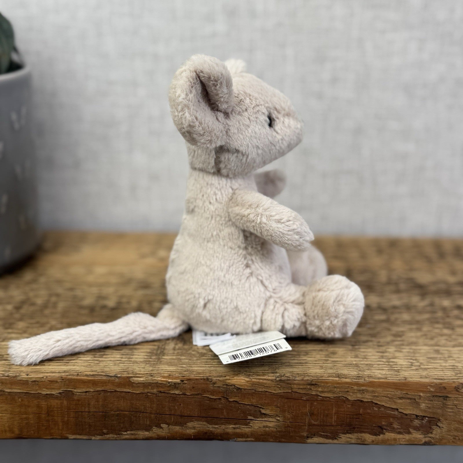 Jellycat Pipsy Mouse New With Tags Beige Small Beanie Plush Mouse Retired 5”