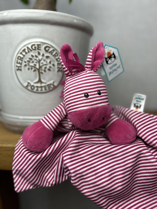 Jellycat Skiddle Pony Soother Pink Stripe Baby Comforter Soft Toy Horse