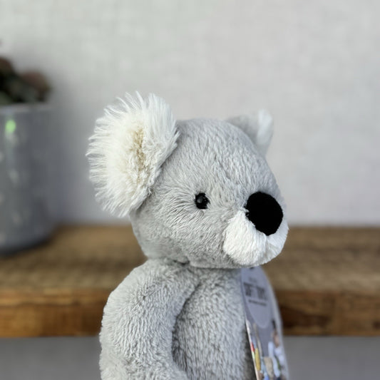 Jellycat Benji Koala Small - Retired Soft Grey Beanie Koala Snugglet 11”