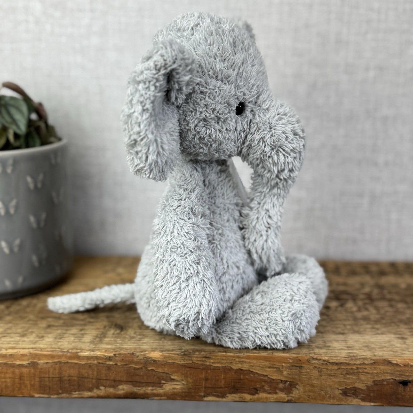 Jellycat Medium Nugget Elephant - Medium Nugget Elephant Grey Soft Toy 12"