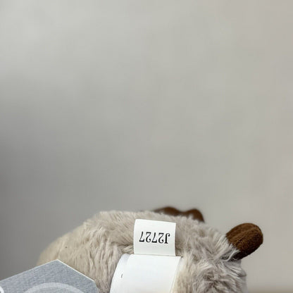Jellycat Tiny Peanut Owl - Tiny Grey Fluffy Owl Jellycat - Soft Plush Beanie 4"