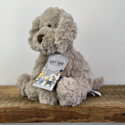 Jellycat Riley Fuddlewuddle Puppy - Beige Medium White Company Exclusive Beige