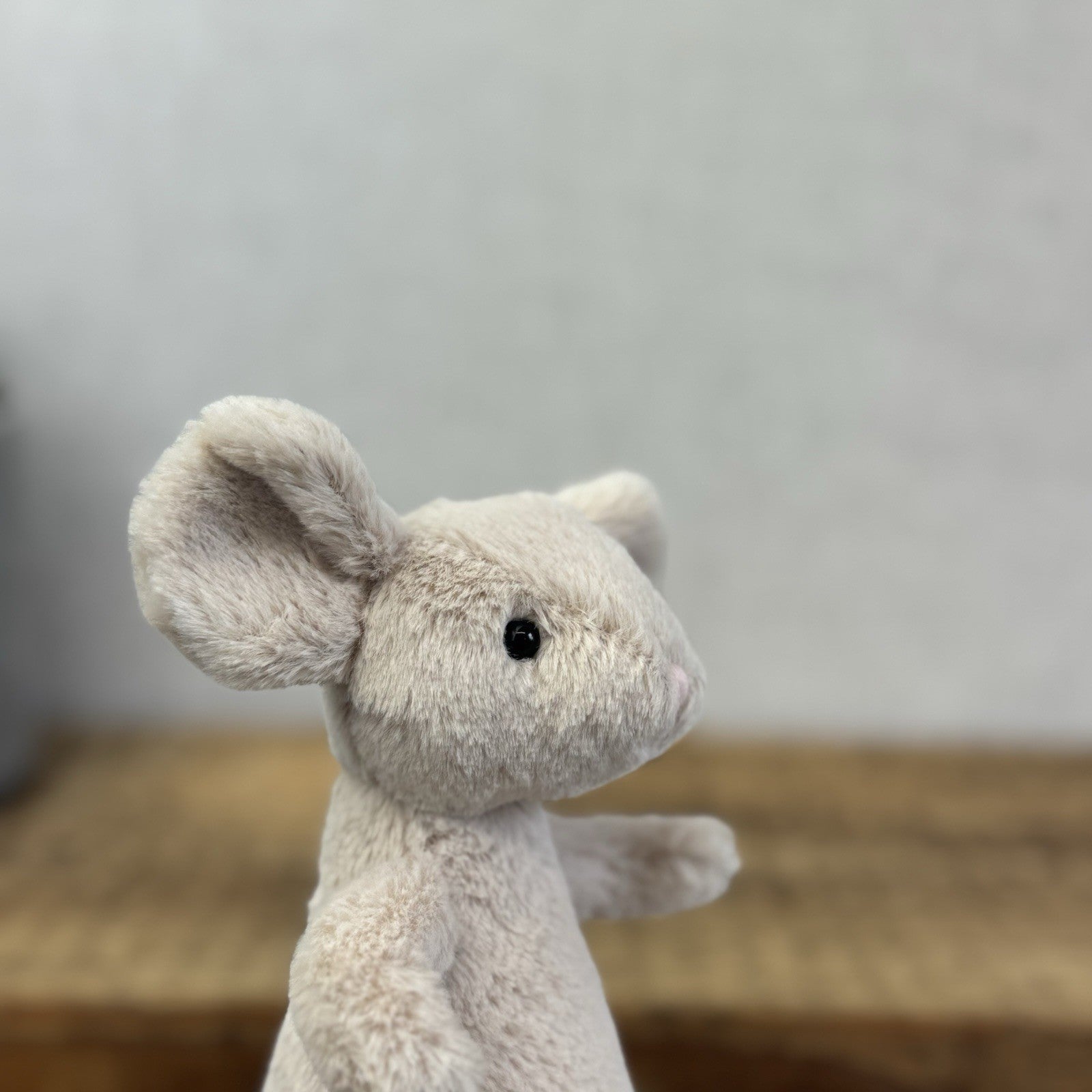 Jellycat Pipsy Mouse New With Tags Beige Small Beanie Plush Mouse Retired 5”