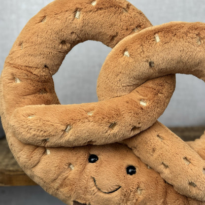 Jellycat Huge Amuseable Pretzel - Huge Pretzel Soft Toy Beanie Retired Large 12”