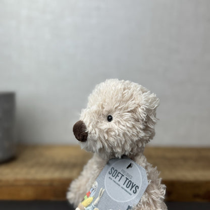 Jellycat Small Biscuit Bear - Curly Off White Small Beanie Bear Retired (#2)