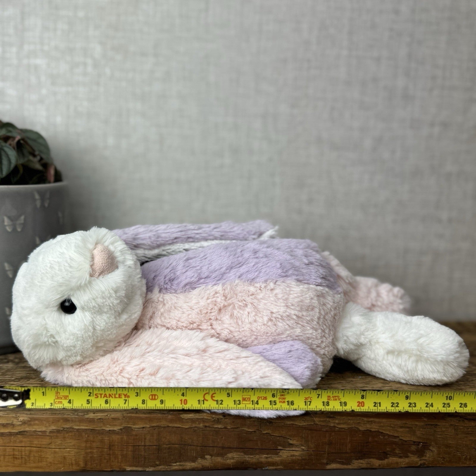 Jellycat Medium Bashful “patchwork” Bunny Rabbit - Custom Made Bunny Rabbit 12”