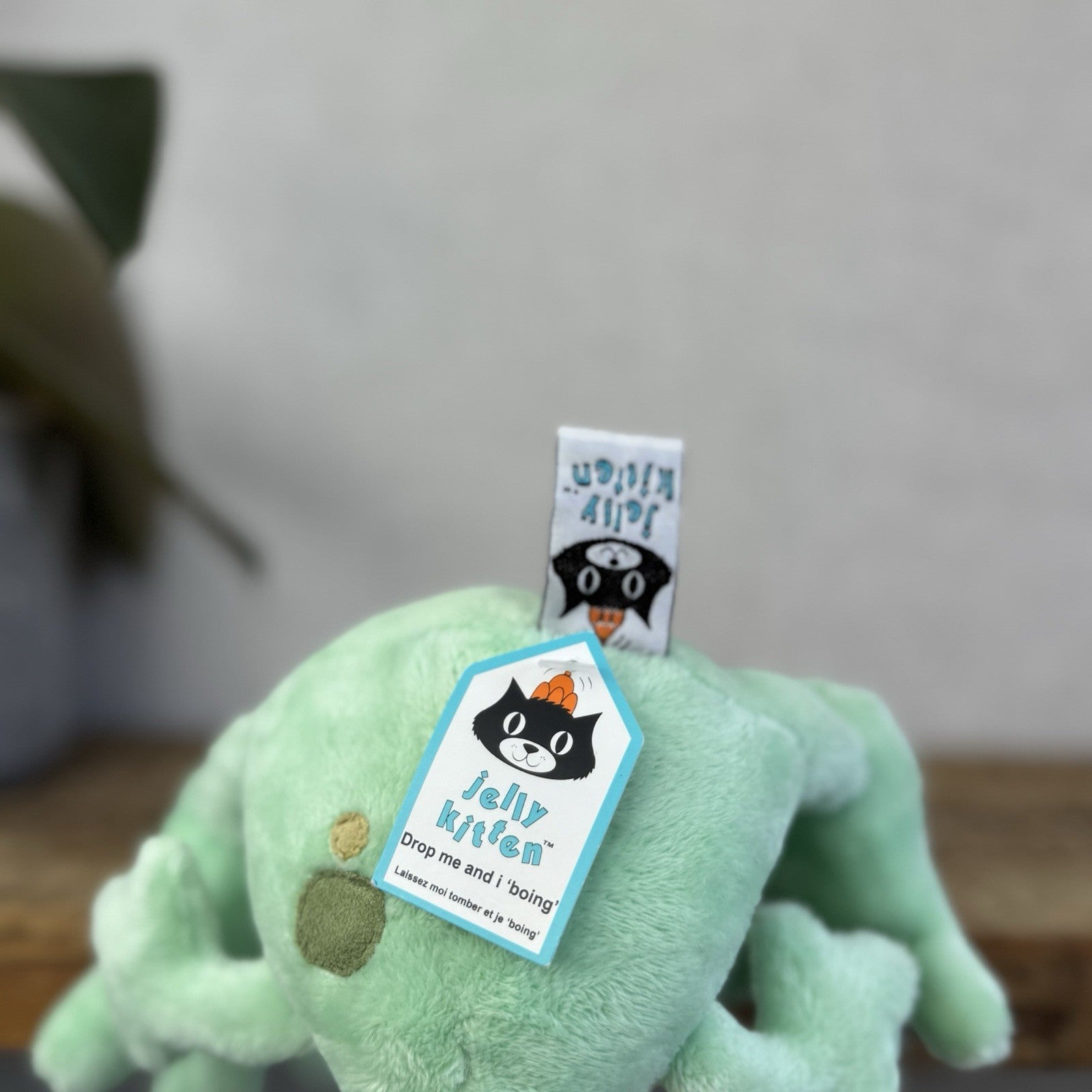 Jellykitten Bing Bong Frog - Soft Toy Frog Vintage Retired With Tags Small 10”