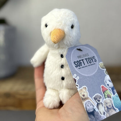 Jellycat Fluffy Snowman Tiny Snowman Soft Toy - Collectible Rare Fluffy 5”