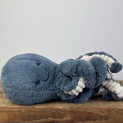 Jellycat Little Storm Octopus - Retired Small Dark Blue/Teal Octopus Soft Toy 8”