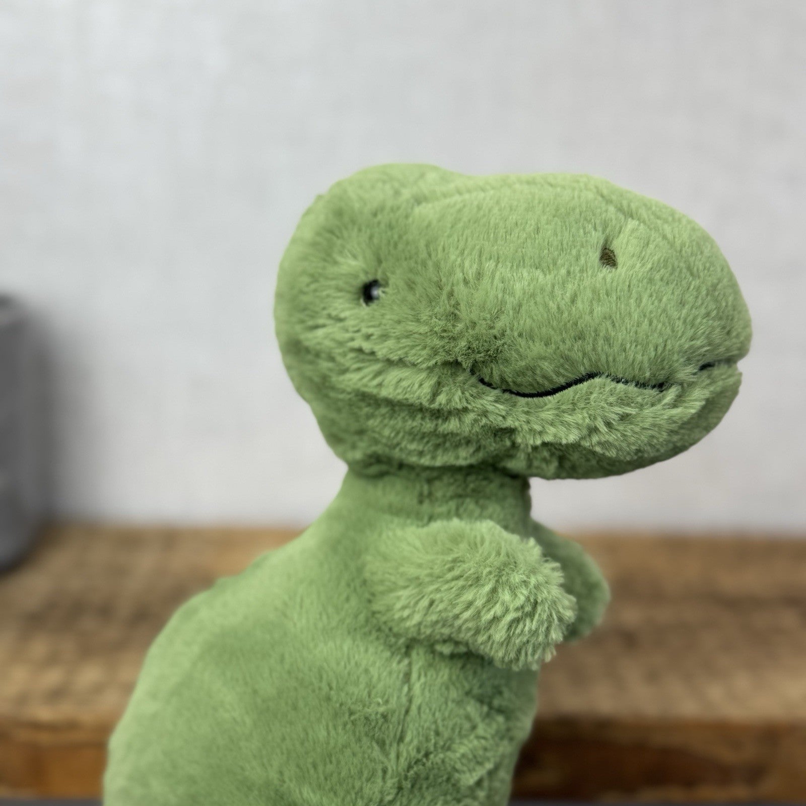 Jellycat Fossily T Rex - Medium Green Dinosaur Soft Toy Retired Plush Toy 12"