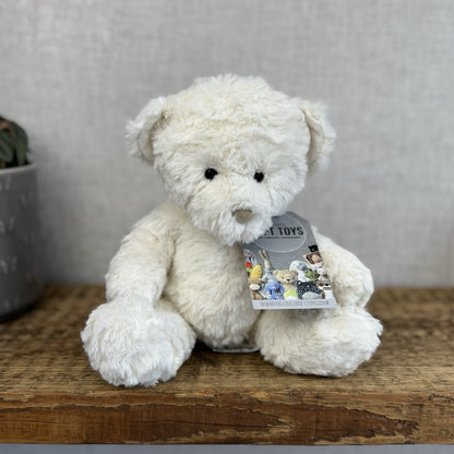 Jellycat Wilkie Bear - Little Jellycat White Traditional Bear Textured Fur Rare