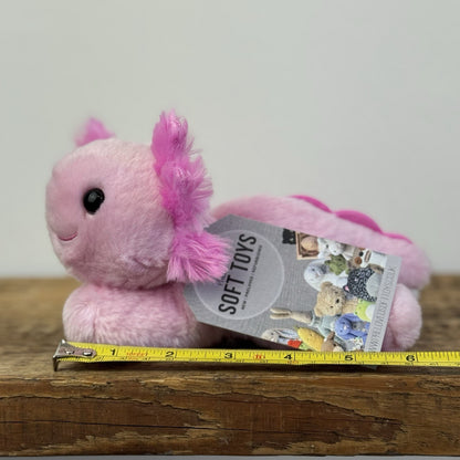 Build A Bear Mini Beans - Axolotl Pink Mini Sea Creature Beanie Pocket Size 5"