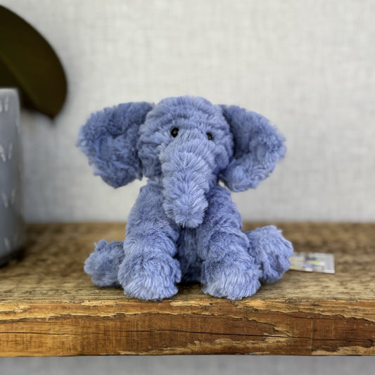 Jellycat Baby Fuddlewuddle Elephant - Fuddlewuddle Tiny Blue Elephant 4”