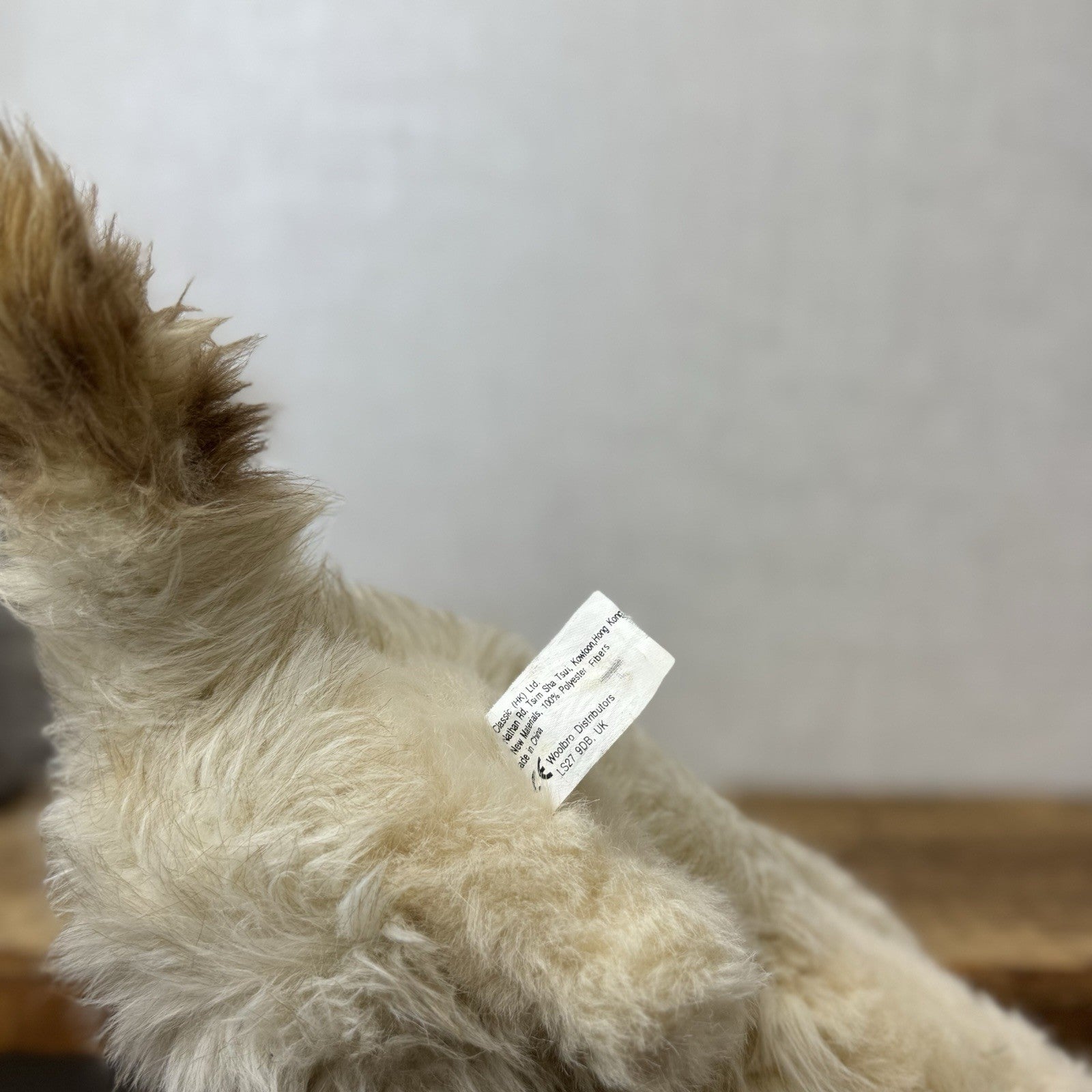 EJ Classics Persian Cat Kitten Blue eyes - Fluffy Realistic Vintage Cat Soft Toy