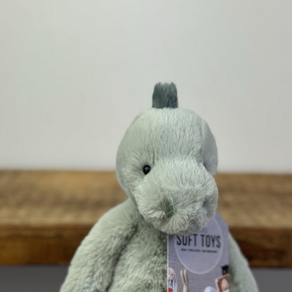 Jellycat Small Puffles Dino - Small Super Soft Sitting Dinosaur Rare/Retired 8"