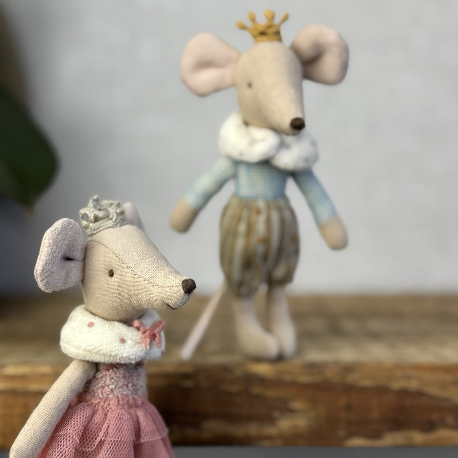 Maileg Prince & Princess Mouse - Big Brother & Sister Royal Mice Retired NWOT