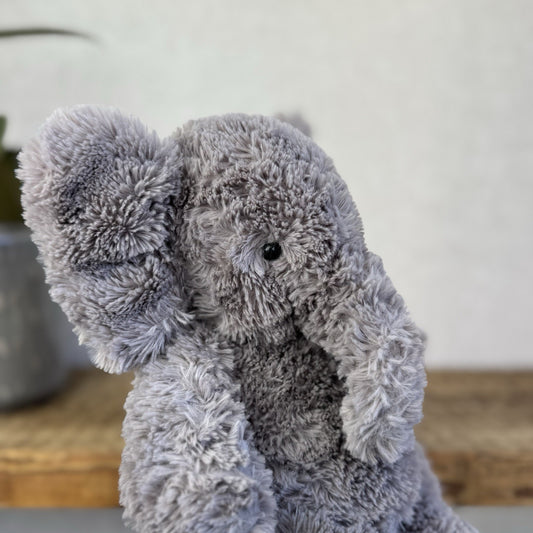 Jellycat Archibald Elephant - Modern Bartlesham Style - Curly Beanie Squishy 10"