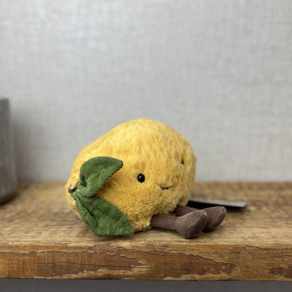 Jellycat Small Amuseable Lemon - Small Lemon With Legs - Food Play Soft Toy 6"