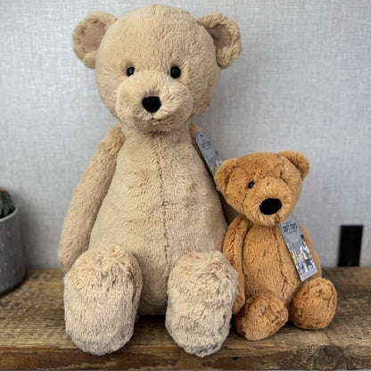 Jellycat Huge/Big Bashful Bear Honey Bear Cub Soft Toy Rare Retired NWOT 21"