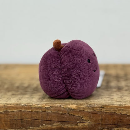 Jellycat Fabulous Fruit Plum - Small velour Fruit Soft Toy Retired 4" Fruit