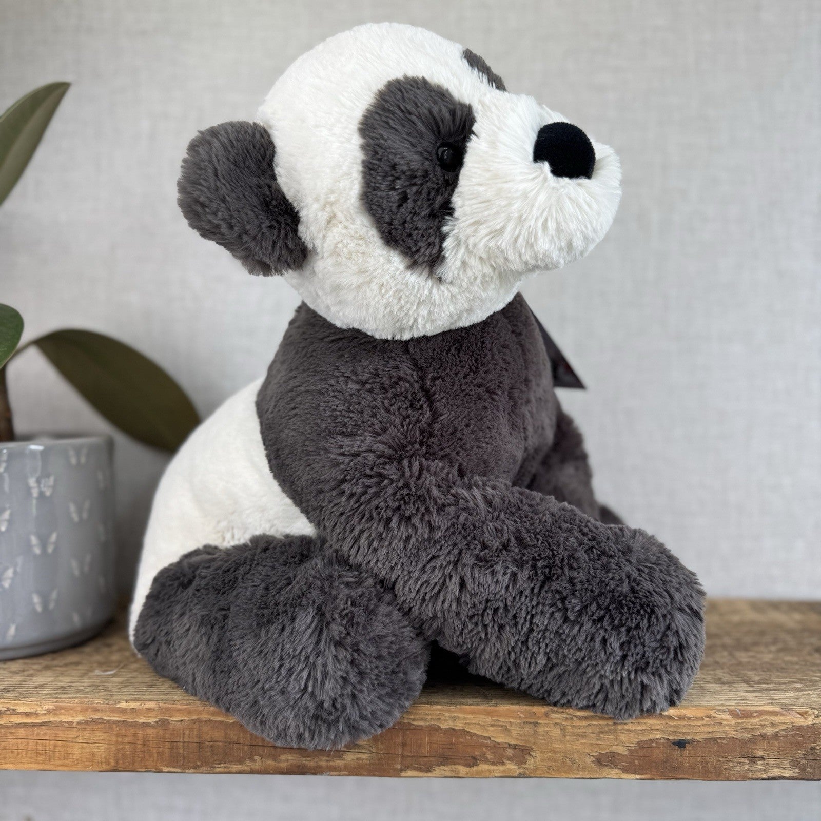 Jellycat Large Huggady Panda - Big Floppy Panda Beanie Rare/Retired 26"