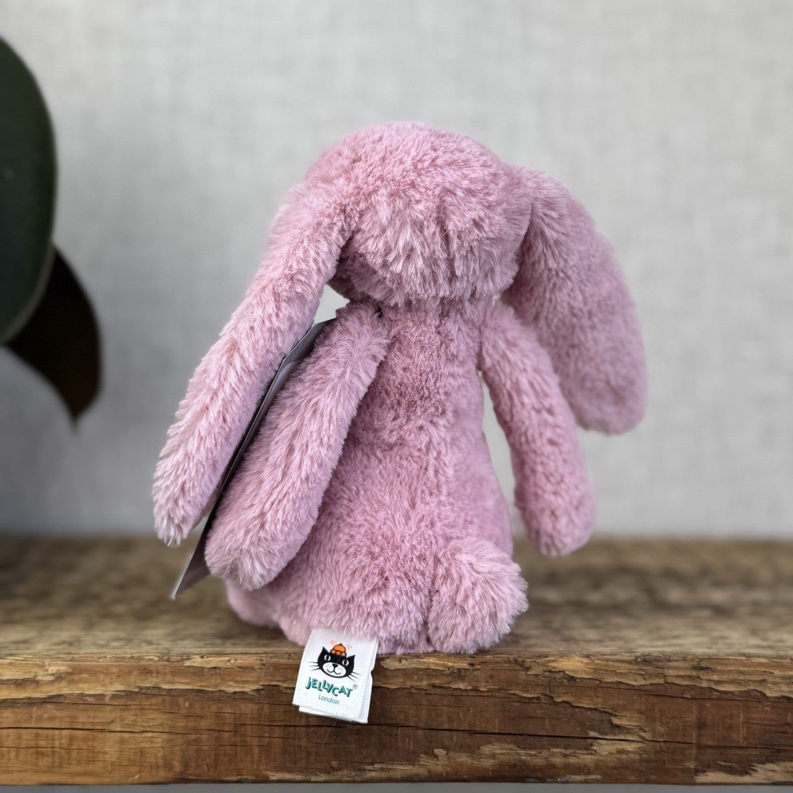 Jellycat Small Blossom Tulip Pink Bunny Rabbit - Older Style Fabric Ears Floral