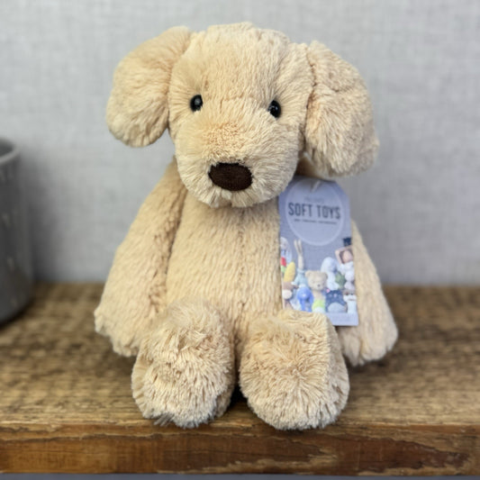 Jellycat Medium Bashful Labrador - Medium Golden Dog Pup Retired Old Plush 12"