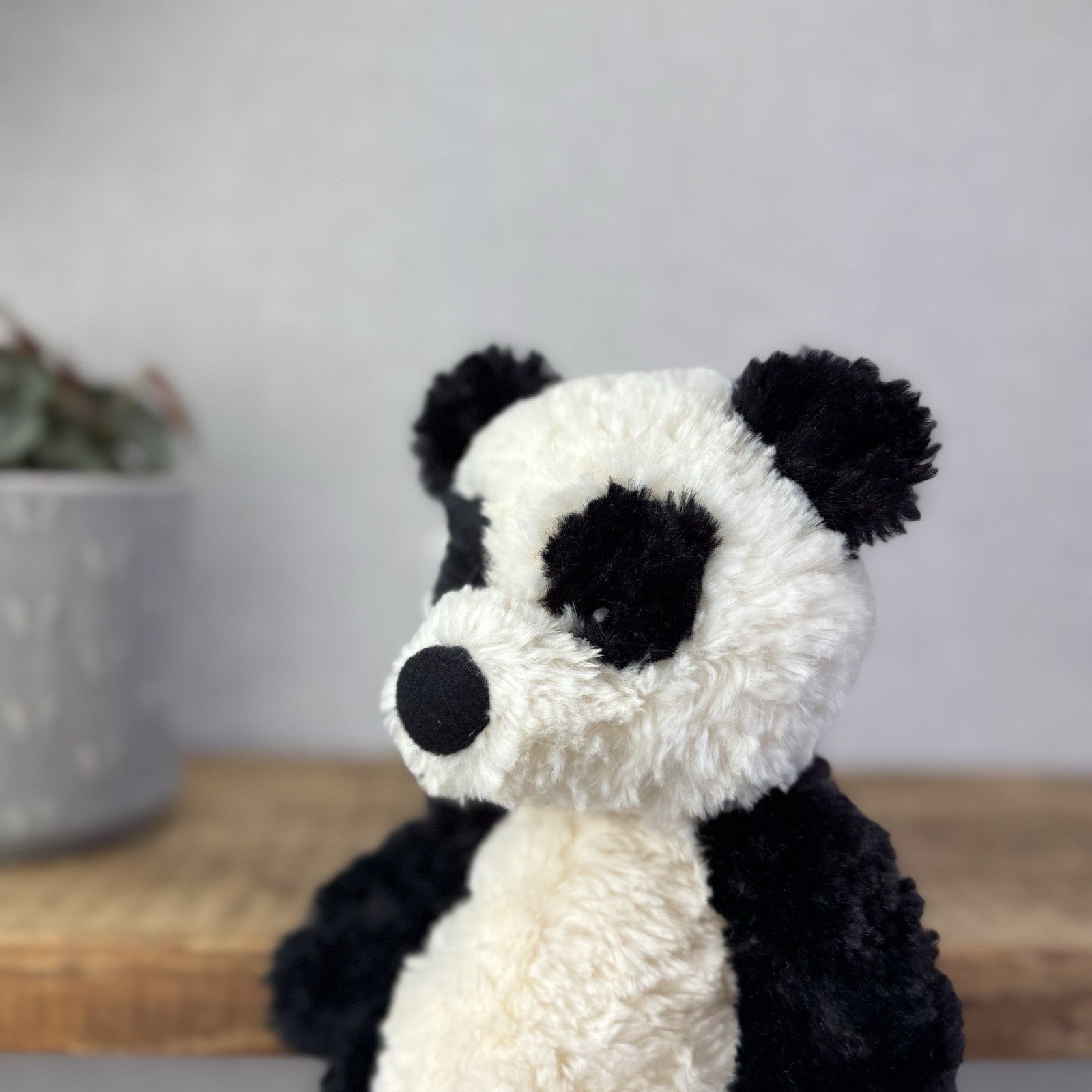 Jellycat Small Bartlesham Panda Bear - Vintage Panda With Tags Collectible 11"