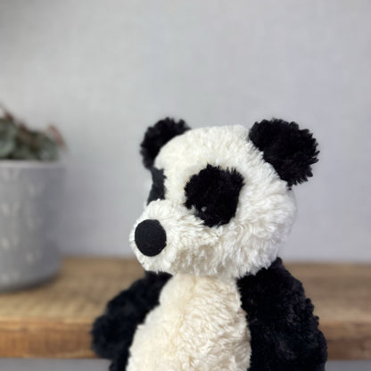 Jellycat Small Bartlesham Panda Bear - Vintage Panda With Tags Collectible 11"