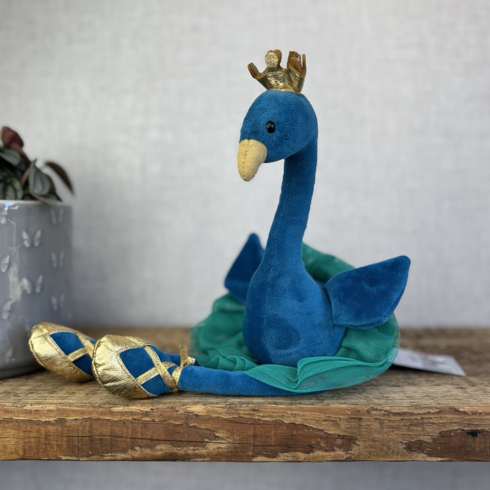 Jellycat Small Fancy Peacock - Peacock In A Tutu Ballerina Soft Toy Small 12”