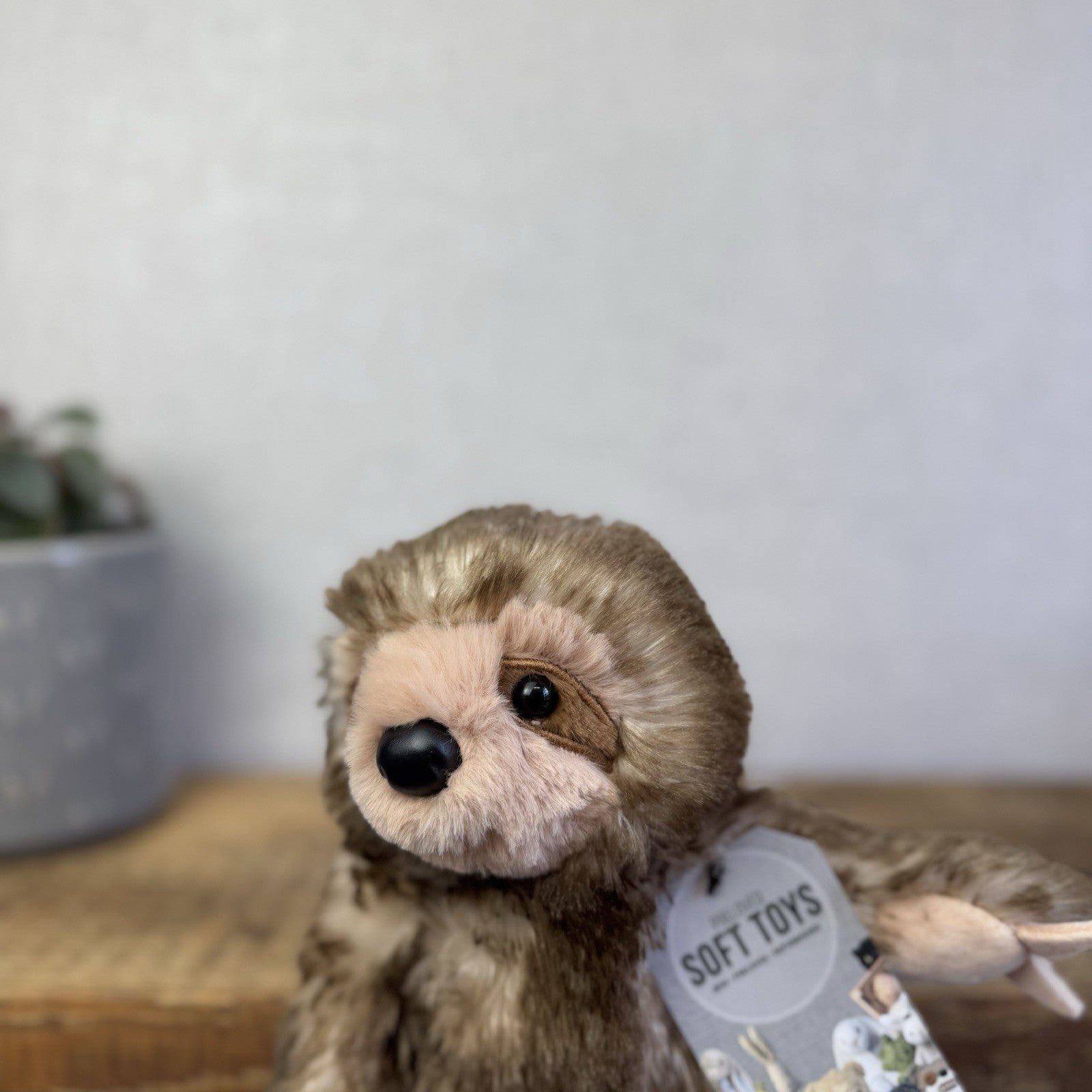 Build A Bear Mini Beans Sloth Buddy Brown Plush - Small Beanbag BAB NWOT 7"